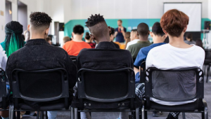 Estudantes escola pública