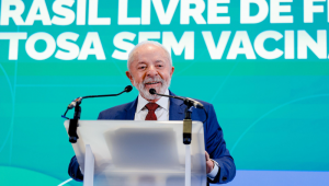 06.06.2025 - Cerimônia de certificação do Brasil como país livre de febre aftosa sem vacinação pela Organização Mundial de Saúde Animal (OMSA) Presidente da República, Luiz Inácio Lula da Silva, durante Cerimônia de certificação do Brasil como país livre de febre aftosa sem vacinação pela Organização Mundial de Saúde Animal (OMSA). Paris - França. Foto: Ricardo Stuckert / PR